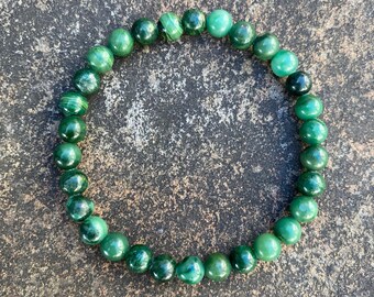 African Jade Heart Chakra Bracelet