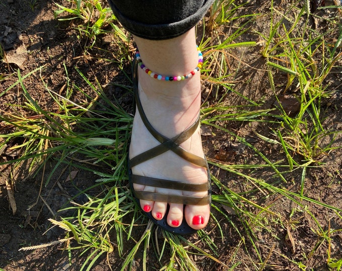Multicolored Gemstone Anklet