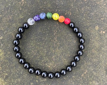 Bracelet chakra arc-en-ciel