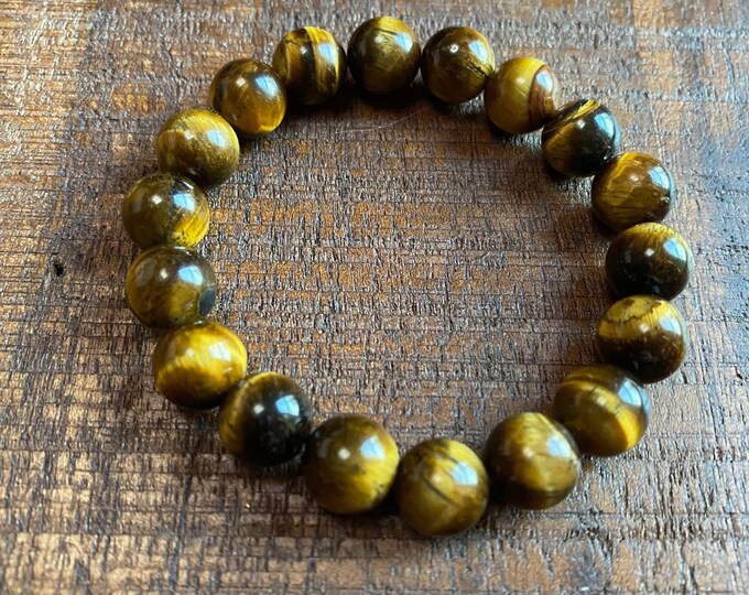 Chunky Tigers Eye Chakra Bracelet