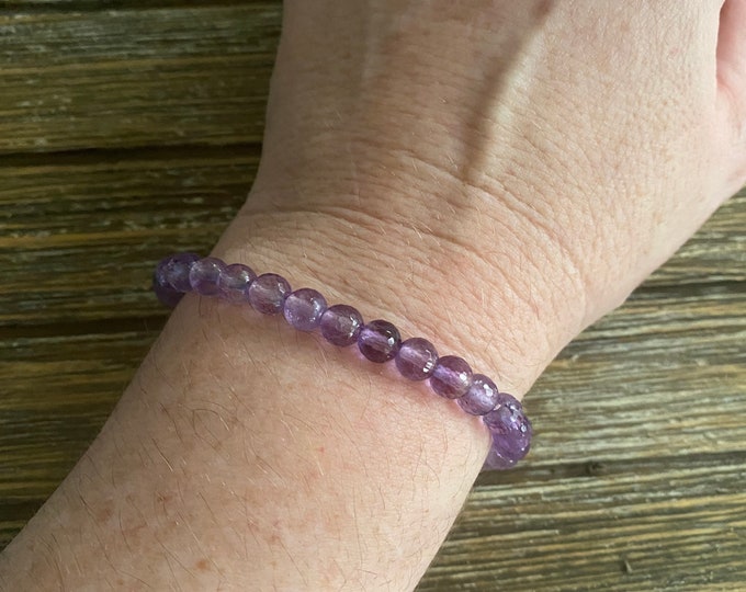 Faceted Amethyst bracelet