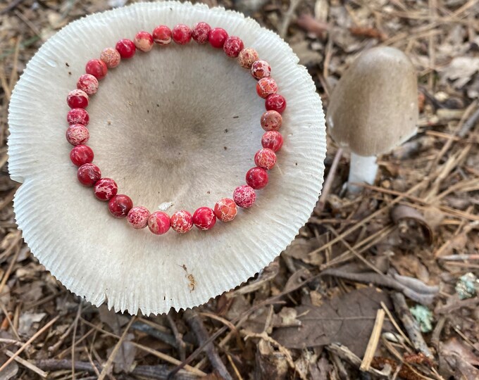 Red Sea Sediment Jasper Root Chakra Bracelet