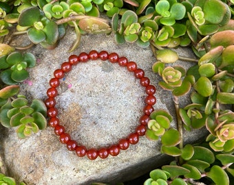 Carnelian Sacral Chakra Healing Bracelet