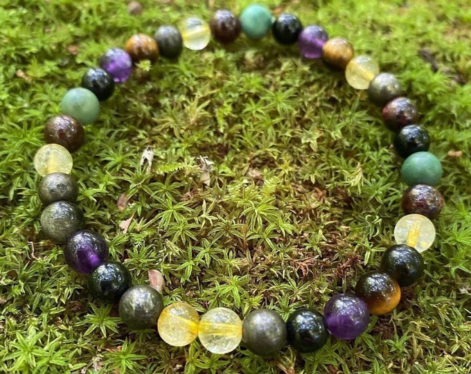 Abundance Bracelet w/Amethyst (feminine)