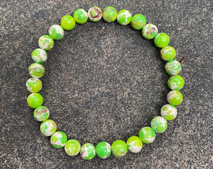Green Impression Jasper Heart Chakra Bracelet