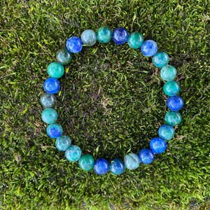 Kids Chrysocolla- heart and throat chakra clearing bracelet