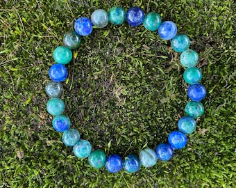 Chrysocolla- kids heart and throat chakra clearing bracelet