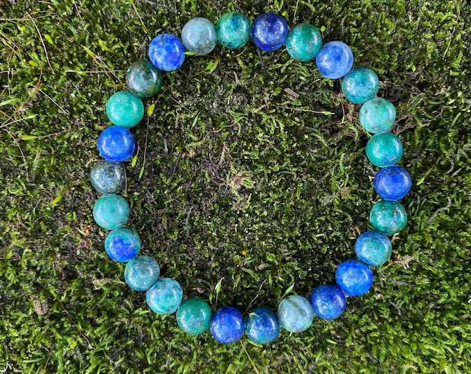 Chrysocolla- kids heart and throat chakra clearing bracelet
