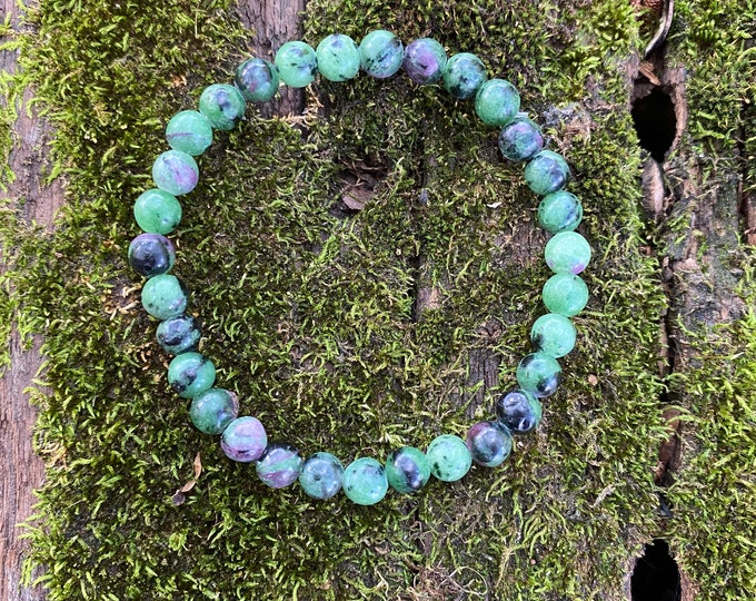 Ruby Zoisite Heart Chakra Bracelet