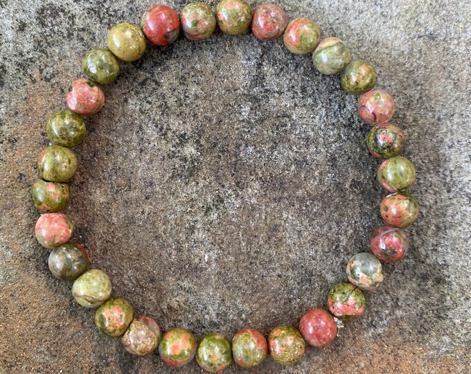 Unakite Chakra Bracelet