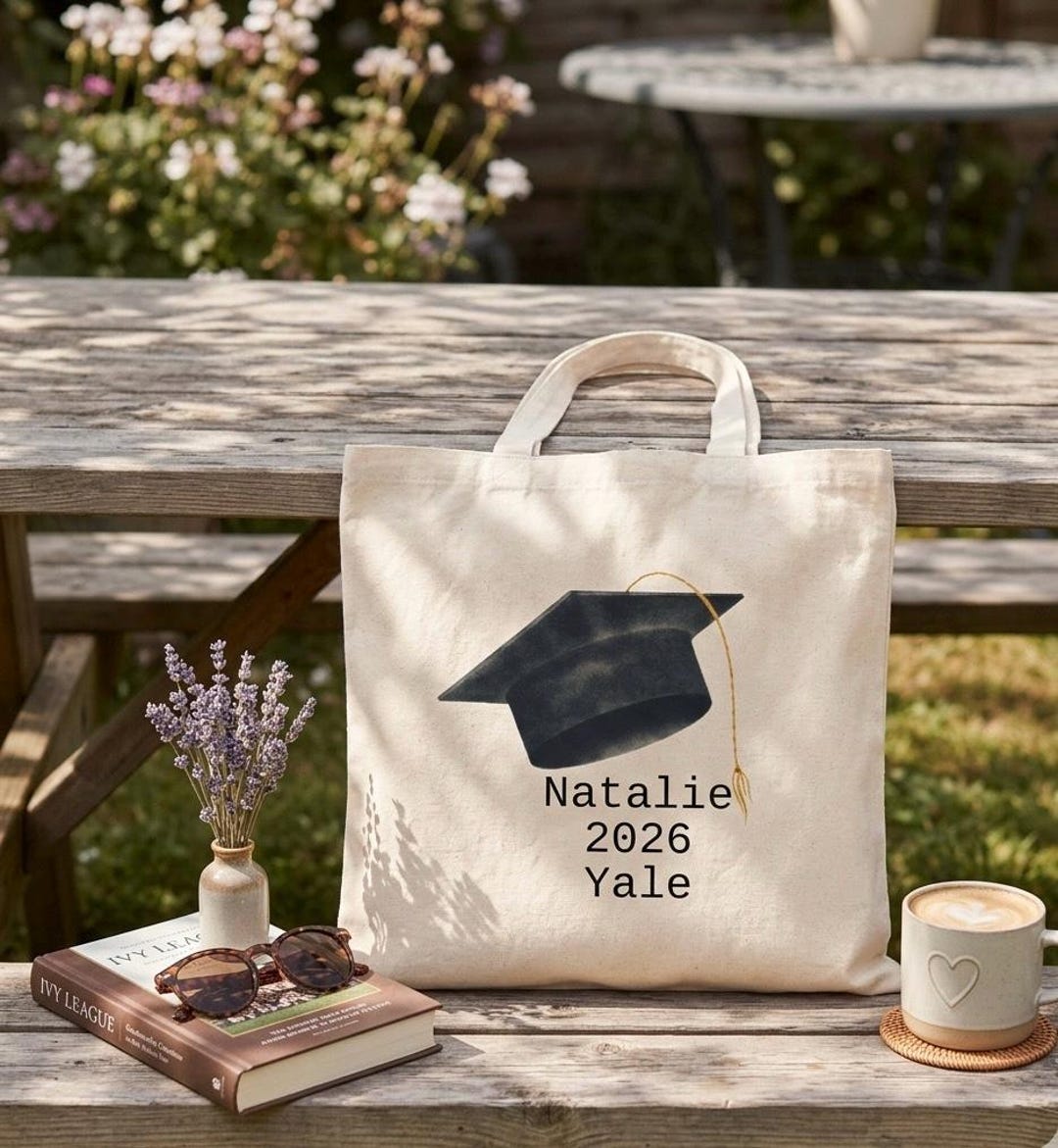 Class of 2026 Personalized Graduation Tote Bag Custom School Name ...