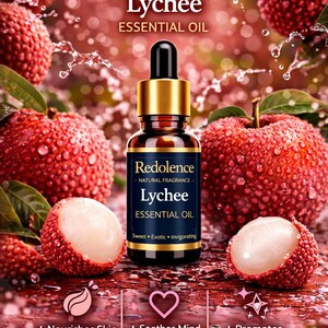 Redolence Lychee Essential Oil | Sweet Tropical Fragrance for Diffuser