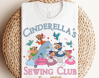 Transfert club de couture de Cendrillon, prêt-à-presser Princesses Disney, transfert à chaud aquarelle Princesse Cendrillon, transfert DTF Disney Trip