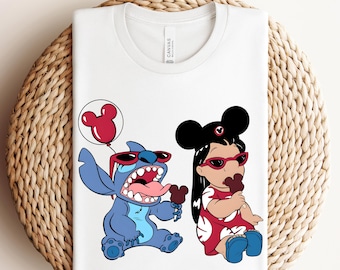 Lilo And Stitch Ready To Press, Stitch Character DTF Transfer, Lilo And Stitch Ohana Shirt, Ohana Means Family DTF, Disneyland DTF Transfer