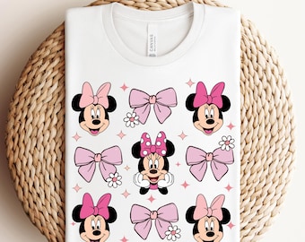 Coquette Minnie Mouse prête à presser, Minnie Mouse DTF, transfert DTF Disneyworld, transfert à chaud Disneyland, transfert DTF Disney Girls Trip