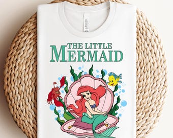 Disney The Little Mermaid DTF Transfer, Little Mermaid Ariel Shirt, Ariel Princess DTF Transfers, Disney Princess Shirt,Little Mermaid Shirt
