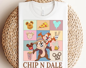 Chip and Dale The Snack Tour Ready To Press, Double Trouble DTF Transfer, Disneyland DTF, Chip And Dale Couple Shirt, Disney Vacation Shirt