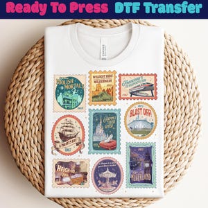 Disney Main Street DTF, Vacaciones Disney 2026 listas para imprimir, Camiseta Disney Magic Kingdom, Transferencia de Castillo Disney, Transferencia DTF de Magic Kingdom