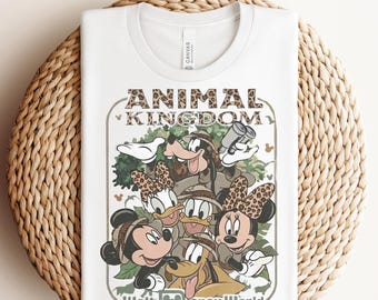 Disney Mickey and Friends Safari DTF, Disney Animal Kingdom DTF, Disney Safari Trip DTF, Mickey And Friends Wild Shirt, Animal Kingdom Shirt