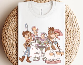 Prêt à imprimer Disney Toy Story, transfert DTF personnages Toy Story, DTF Vous avez un ami en moi, DTF Woody, DTF Disneyland