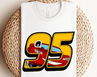 Disney Cars Ready topress, Lightning Mcqueen DTF, Radiator Springs DTF, Chemise de film Cars, Transfert Disney Cars, Lightning McQueen & Friends DTF