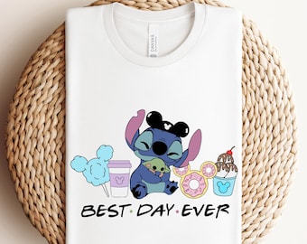 Prêt à presser Stitch, le personnage de Stitch, transfert DTF, chemise Lilo et Stitch Ohana, impression DTF famille Ohana, transfert DTF Disneyland