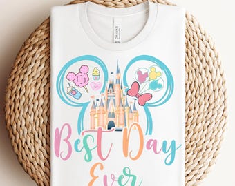 Disney Best Day Ever DTF,Disney Vacation 2026 Ready To Press,Disney Magic Kingdom Shirt,Disney Castle Transfer,Magic Kingdom DTF Transfer