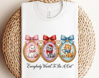 Disney The Aristocats Ready To Press,Marie Toulouse Berlioz Cats Heat Transfer,Cats Paris Shirt,Animal Kingdom DTF Transfer,Disney Cat Shirt