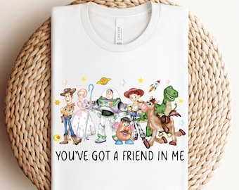 Disney Toy Story, klaar om te drukken, Toy Story-personages DTF-overdracht, You've got a friend in me DTF, Woody DTF, Disneyland Ready To Press
