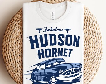 Prêt à presser Disney Doc Hudson, DTF Cars Hudson Hornet, Radiator Springs DTF, chemise Cars Movie, transfert de voitures Disney, McQueen & Friends DTF