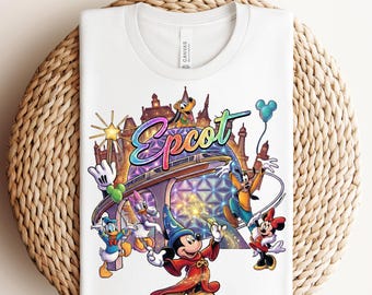 Epcot National Flags Ready To Press, Mickey Epcot Trip DTF, Family Vacation DTF, Magic Kingdom Transfer, Walt Disney World Shirt,Epcot Shirt