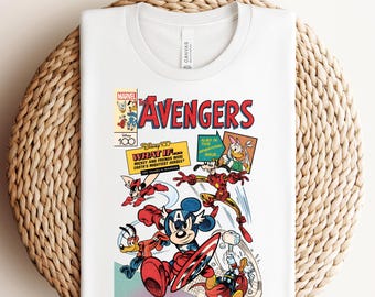 Mickey & Friends Avengers Ready To Press,Superhero Mickey Heat Transfer,Disney Superhero DTF Transfer,Marvel Avengers Shirt,Superhero Shirt