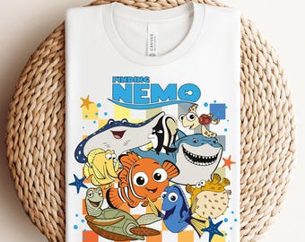 Finding Nemo Movie DTF, Finding Nemo Ready To Press, Disney Finding Nemo Characters DTF, Disneyland Trip DTF, Nemo And Dory Heat Transfer