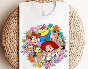 Disney Toy Story Floral Ready To Press,Toy Story Characters DTF Transfer,You've got a friend in me DTF, Woody DTF, Disneyland Ready To Press