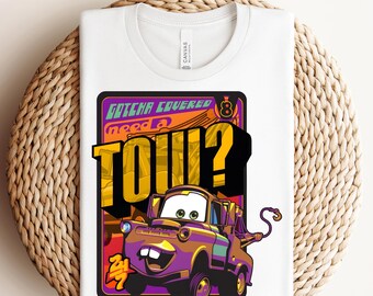Disney Tow Mater Ready to press, Cars Tow Mater DTF, Radiator Springs DTF, Cars Movie Shirt, Disney Cars Transfer, McQueen & Friends DTF