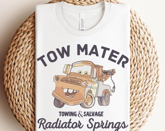 Disney Tow Mater Ready to press, Cars Tow Mater DTF, Radiator Springs DTF, Cars Movie Shirt, Disney Cars Transfer, McQueen & Friends DTF