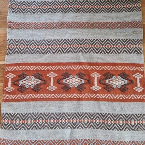 Gran tapiz Åkle tejido a mano escandinavo noruego para colgar en la pared, alfombra de lana tradicional noruega Hygge