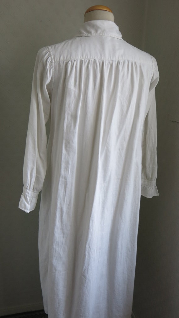 Antique White Cotton Gothic Victorian Edwardian 2… - image 7