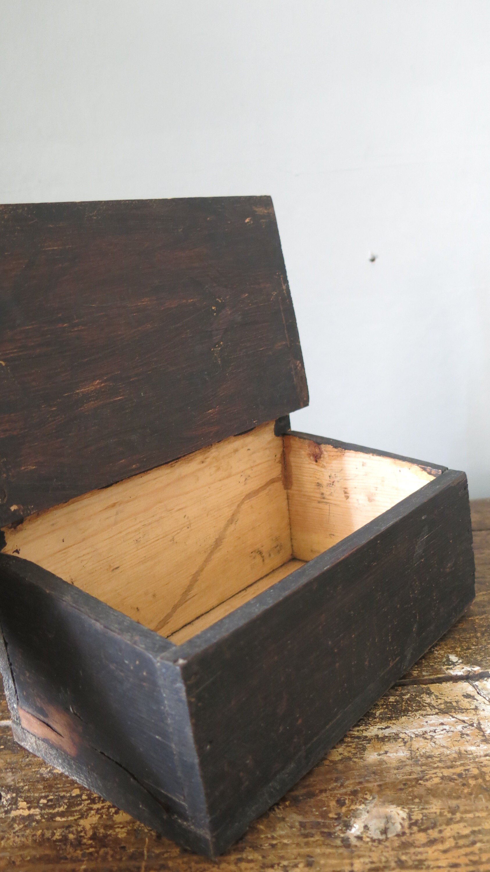 Antique Scandinavian Norwegian Wooden Wall Hanging Box Etsy