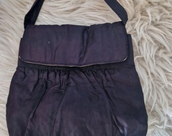Black silk  Art Deco 30s 40s  Purse Handbag