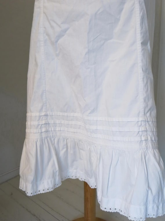 Antique Edwardian Victorian Skirt Petticoat slip c
