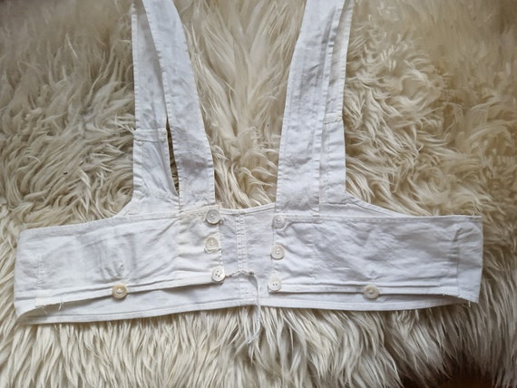 Antique White Cotton Camisole Bralette Bra Dress … - image 10