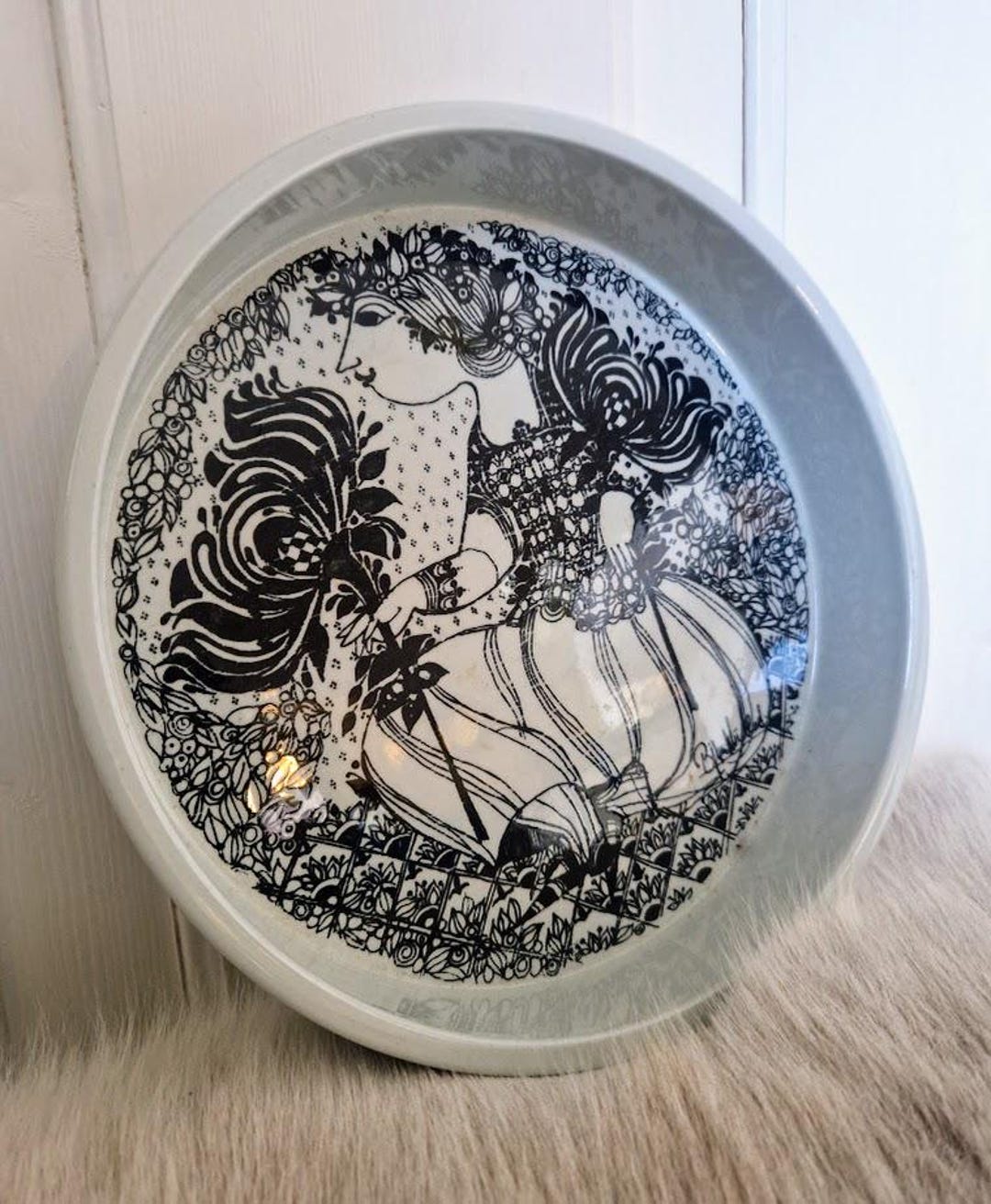 Bjørn Wiinblad Nymølle Scandinavian Mid Century Plate Dish Tray
