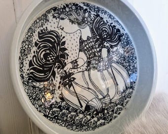Bjørn Wiinblad Nymølle Scandinavian Mid Century Plate Dish Tray Bowl Danish Design