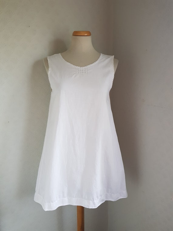 Antique White Cotton Lace Embroidery Edwardian 20… - image 3