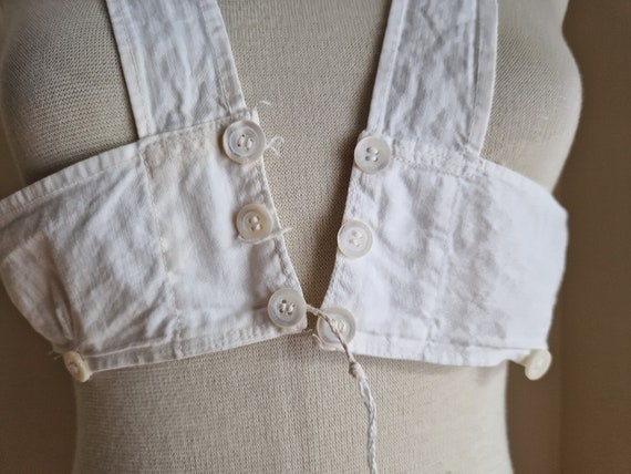 Antique White Cotton Camisole Bralette Bra Dress … - image 3