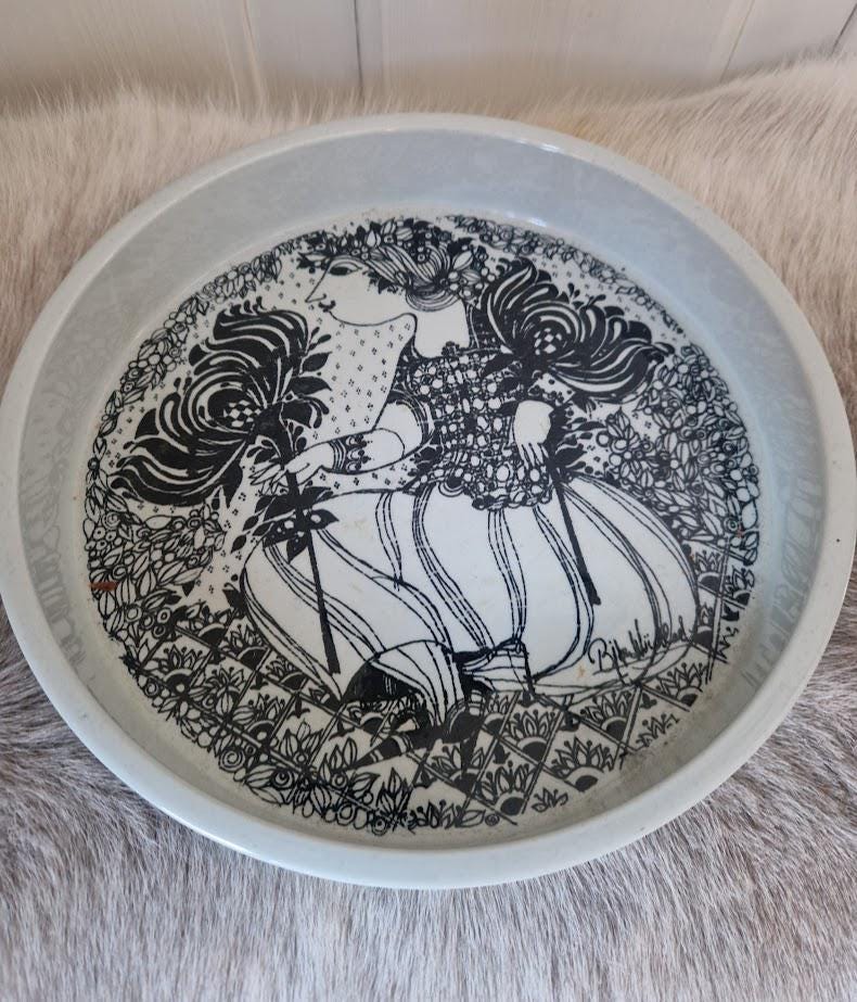 Bjørn Wiinblad Nymølle Scandinavian Mid Century Plate Dish Tray