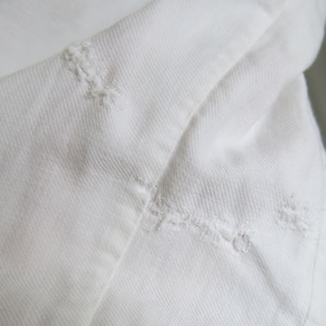 Antique White Cotton Gothic Victorian Edwardian 20s Dress Night Gown Medium Large Norwegian image 9