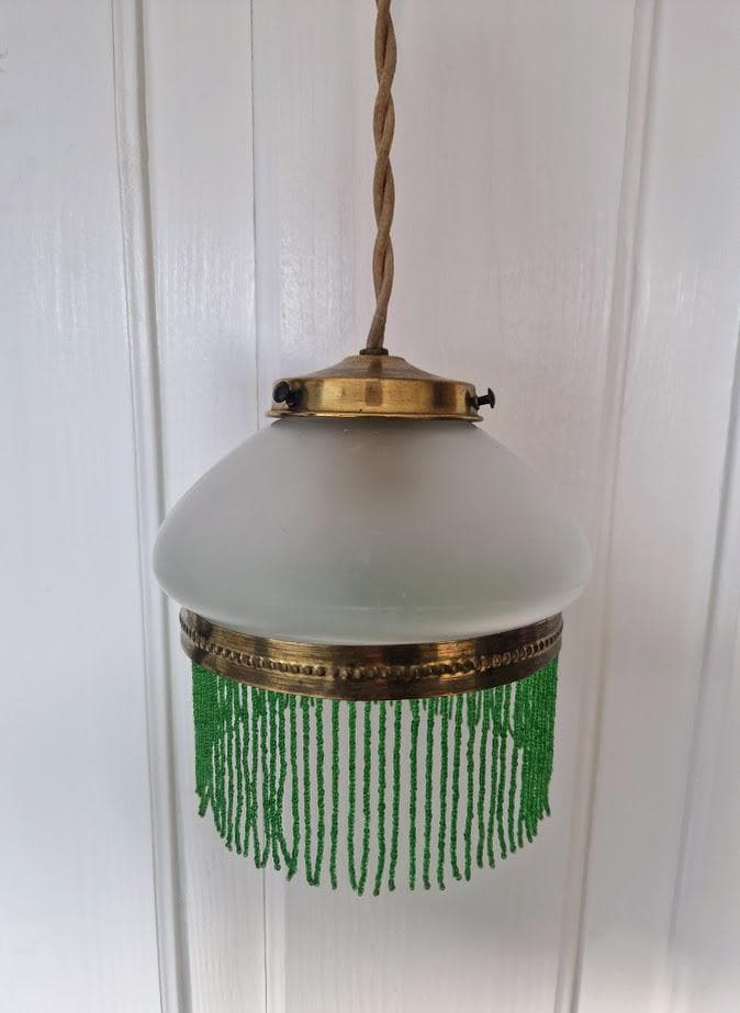 Vintage lampenschirm 1920 glas antik