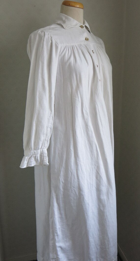 Antique White Cotton Gothic Victorian Edwardian 2… - image 3